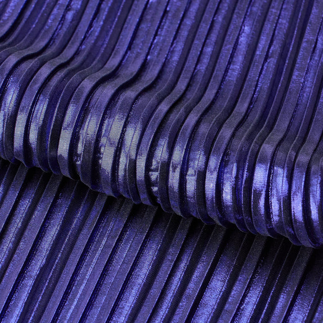 Pleated Polyester Fabric Titanium