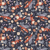 Quilting Cotton Toil & Trouble Foxy Graphite Fox Dear Stella