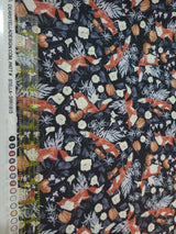 Quilting Cotton Toil & Trouble Foxy Graphite Fox Dear Stella