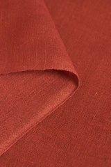 Linen Silk Blend Tomato Fabric