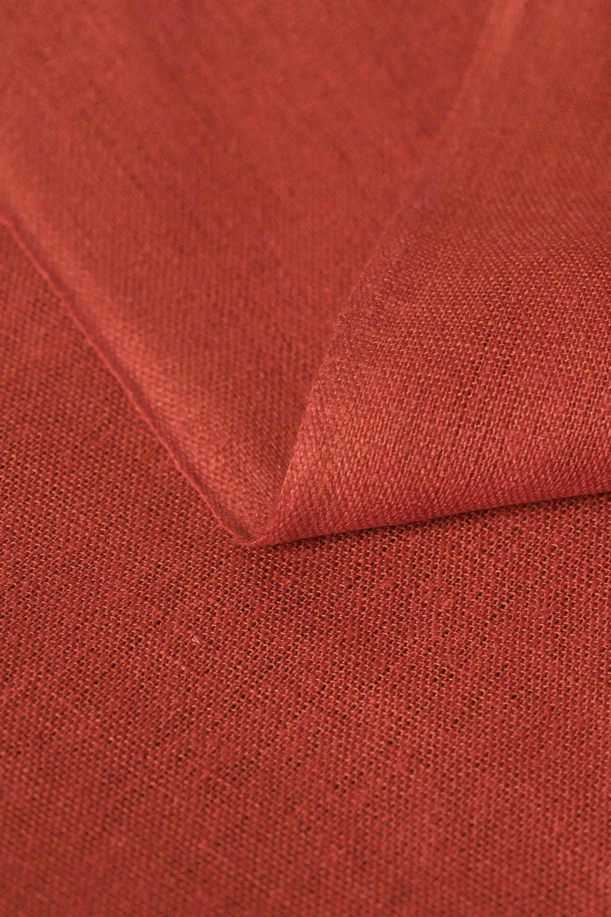 Linen Silk Blend Tomato Fabric