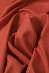 1 Yard Tomato Linen Silk Blend Fabric Flat Soft Midweight Woven 54 Inch Width