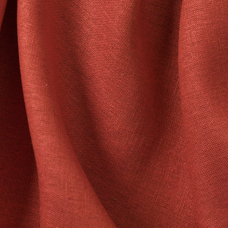 1 Yard Tomato Linen Silk Fabric 54" Wide Midweight Woven Textile for Apparel Fashion & Home