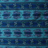 Tonga Sea Turtles Peachskin Fabric - Polynesian Floral Sea Turtles, 44/45" Width (1 Yard)