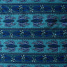 Tonga Sea Turtles Peachskin Fabric - Polynesian Floral Sea Turtles, 44/45" Width (1 Yard)