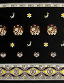 Cotton Barkcloth Tonga Seal Double Border Fabric