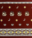 Cotton Barkcloth Tonga Seal Double Border Fabric
