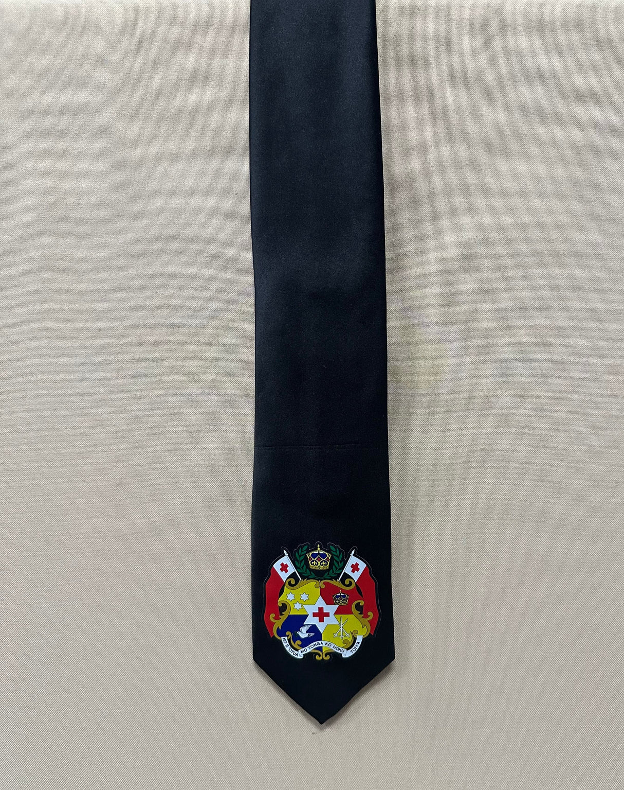 Tonga Seal Polyester Fabric - Tongan Seal Print, 56" Length, 3.5" Width (1 Tie)