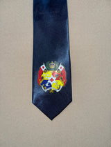 Tonga Seal Tie Polyester Fabric - Tongan National Seal, 56" Length, 3.5" Width (1 Tie)