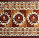 Cotton Barkcloth Tongan Seal Double Border Fabric