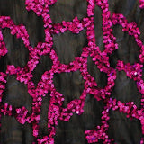Toni Stretch Mesh Sequin Polyester Fabric - All-Over Sequin Mesh, 58/60" Width, 56" Usable Width, 208 GSM (1 Yard)