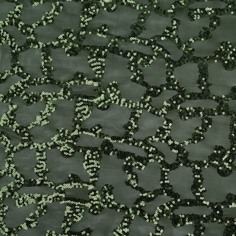 Toni Stretch Mesh Sequin Polyester Fabric - All-Over Sequin Mesh, 58/60" Width, 92% Polyester 8% Spandex, 1 Yard