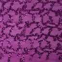 Toni Stretch Mesh Sequin Polyester Fabric - All-Over Sequin Mesh, 58/60" Width, 56" Usable Width, 208 GSM (1 Yard)