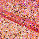 Mesh Sequin Fabric Bright Blue