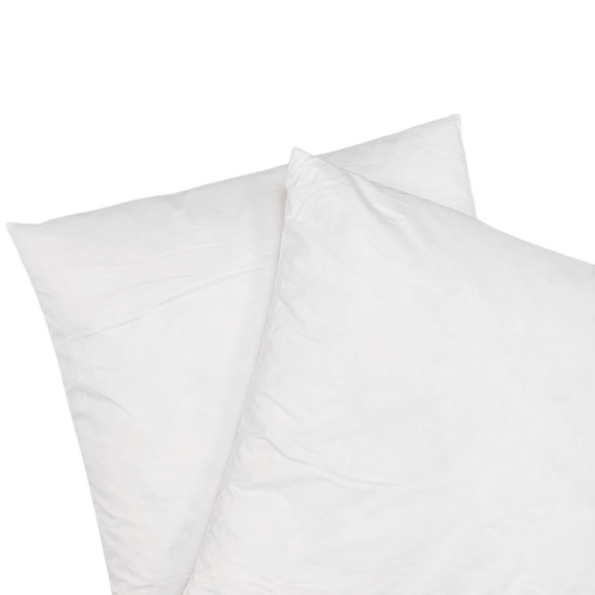 Duck Feather Throw Pillow Inserts Set of 2 White