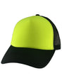Trucker Hats Caps - Neon Yellow/Black, Adjustable (1 Unit)