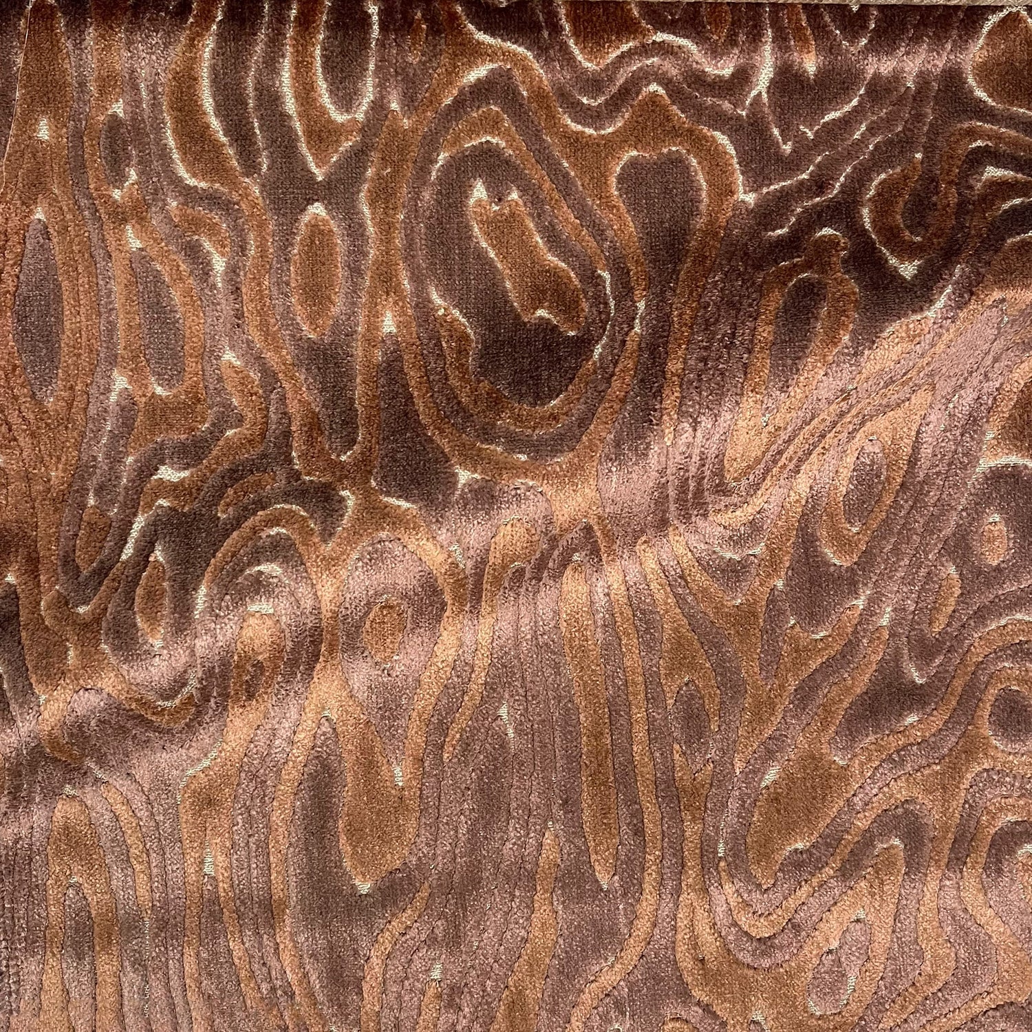 Cut Velvet Upholstery Fabric Echo Abstract Pattern by the Yard