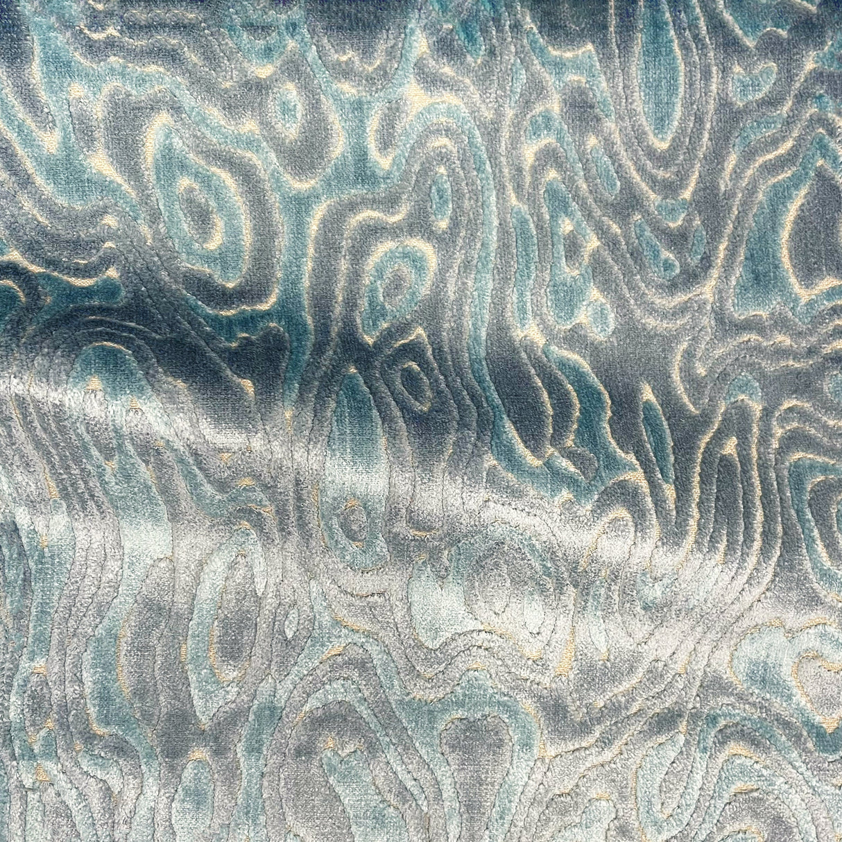 Cut Velvet Upholstery Fabric Echo Abstract Pattern by the Yard