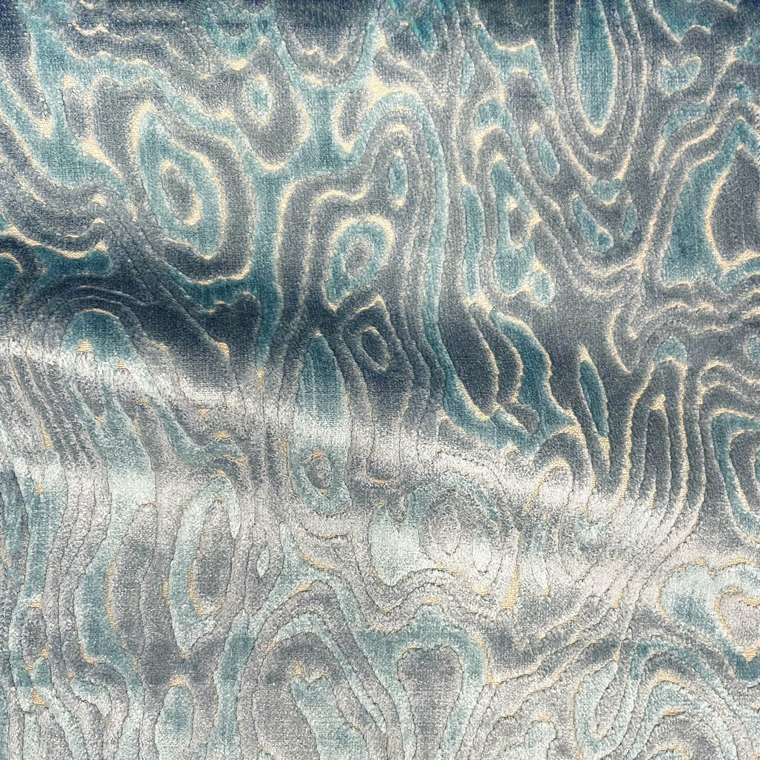 Cut Velvet Upholstery Fabric Echo Abstract Pattern by the Yard