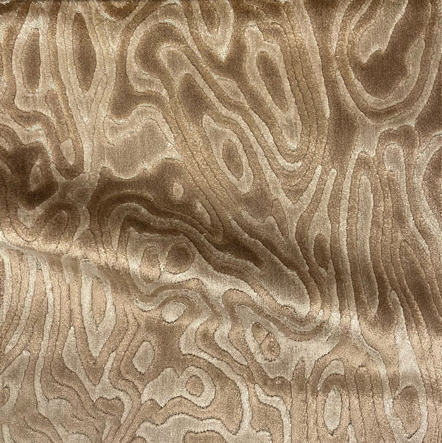 Cut Velvet Upholstery Fabric Echo Abstract Pattern by the Yard