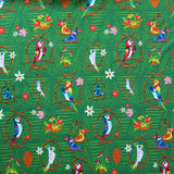 Cotton Knit Parrot Party Novelty Print