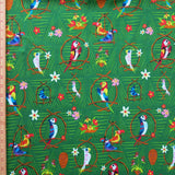 Cotton Knit Parrot Party Novelty Print
