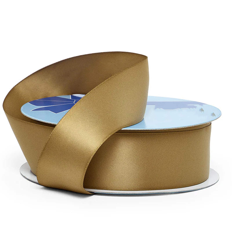 Luxe Crafting Ribbon – Solid Satin Weave 7/8 '' X 50 yd Double Faced 1 / roll Cumin
