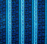 Traditional Fiji Cotton Fabric - Fijian Island Print, 45" Width (1 Yard)