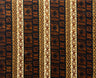 Traditional Fiji Cotton Fabric - Fijian Tapa Print, 45" Width (1 Yard)