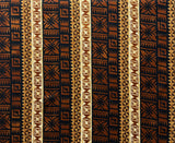 Traditional Fiji Cotton Fabric - Fijian Island Print, 45" Width (1 Yard)