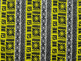Traditional Fiji Cotton Fabric - Fijian Tapa Print, 45" Width (1 Yard)