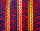 Traditional Fiji Cotton Fabric - Fijian Tapa Print, 45" Width (1 Yard)