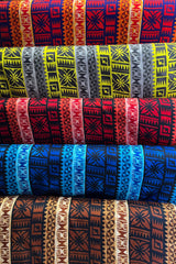 Traditional Fiji Cotton Fabric - Fijian Island Print, 45" Width (1 Yard)