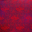 Traditional Polynesia Tattoo Gardenia Taitensis & Tropical Leaves Polyester Fabric - Foil Print, Tropical Leaves, 36" X 60" (1 Yard)