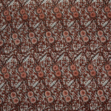 Traditional Polynesian Fijian Print Cotton Light Barkcloth Fabric - Multi Color Polynesian Print, 45" Width (1 Yard)