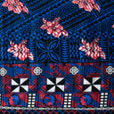 Cotton Fabric Traditional Polynesian Geometric Flower Design