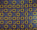 Cotton Light Barkcloth Polynesian Tapa Checkered Fabric