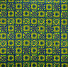 Traditional Polynesian Tapa Checkered Design Cotton Light Barkcloth Fabric - Fuchsia & Black, 45" Width (1 Yard)