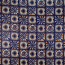 Cotton Light Barkcloth Polynesian Tapa Checkered Fabric
