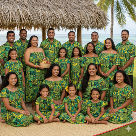Polyester Fabric Traditional Polynesian Tapa Design