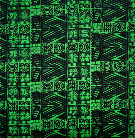 Cotton Barkcloth Fabric Traditional Polynesian Tapa Print