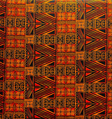 Traditional Polynesian Tapa Light Barkcloth Fabric - Lavander And Black, 36" X 45" (1 Yard)
