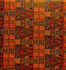 Traditional Polynesian Tapa Light Barkcloth Fabric - Lavander & Black, 36" X 45" (1 Yard)