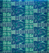 Traditional Polynesian Tapa Light Barkcloth Fabric - Lavander & Black, 36" X 45" (1 Yard)