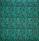 Traditional Polynesian Tapa Light Barkcloth Fabric - Multi Color Polynesian Print, 45" Width (1 Yard)