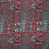 Traditional Polynesian Tapa Light Barkcloth Fabric - Navy And Blue, 45" Width (1 Yard)