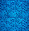 Traditional Polynesian Tapa Monstera Leaves Design Polyester Fabric - Yellow/Navy, 45" Width (1 Yard)
