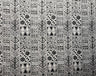 Traditional Polynesian Tapa Polyester Fabric - Black Polynesian Tattoo Print, 60" Width (1 Yard)