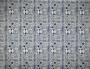 Traditional Polynesian Tapa Polyester Fabric - Black Polynesian Tattoo Print, 60" Width (1 Yard)