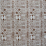 Traditional Polynesian Tapa Polyester Fabric - Black, White, Polynesian Tribal Tattoo Print, 60" Width (1 Yard)
